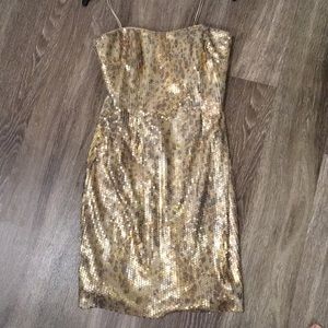 Gold Sequin Dress
